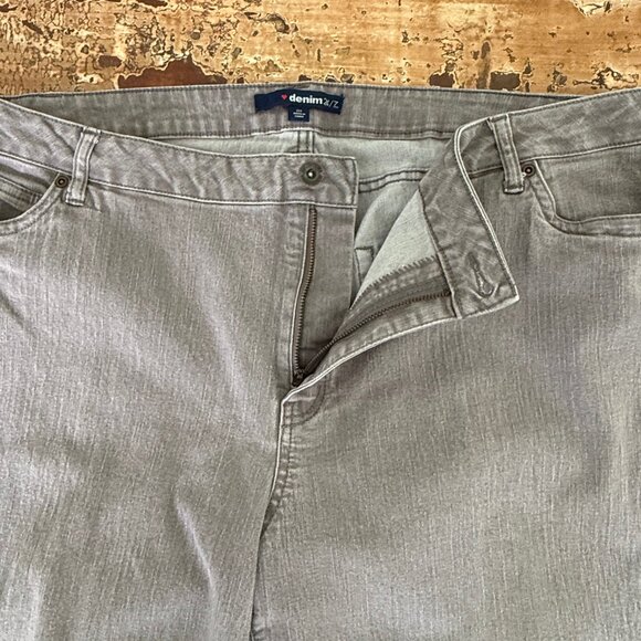 Denim 24/7 Gray Denim Stretchy Jeans Size 22T - Picture 6 of 10